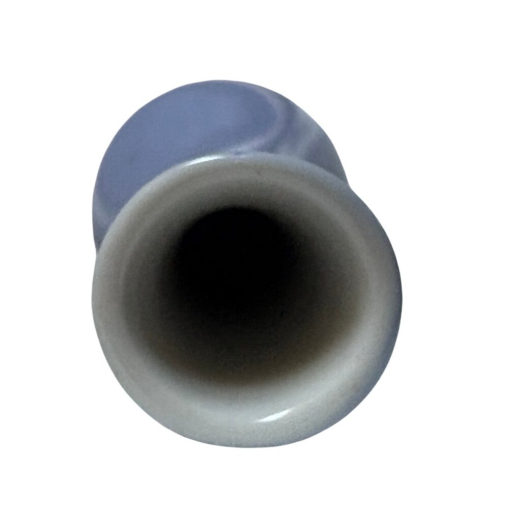 Glossy Blue Ceramic Vase – 7" Tall, Minimalist Elegance - Picture 5 of 7